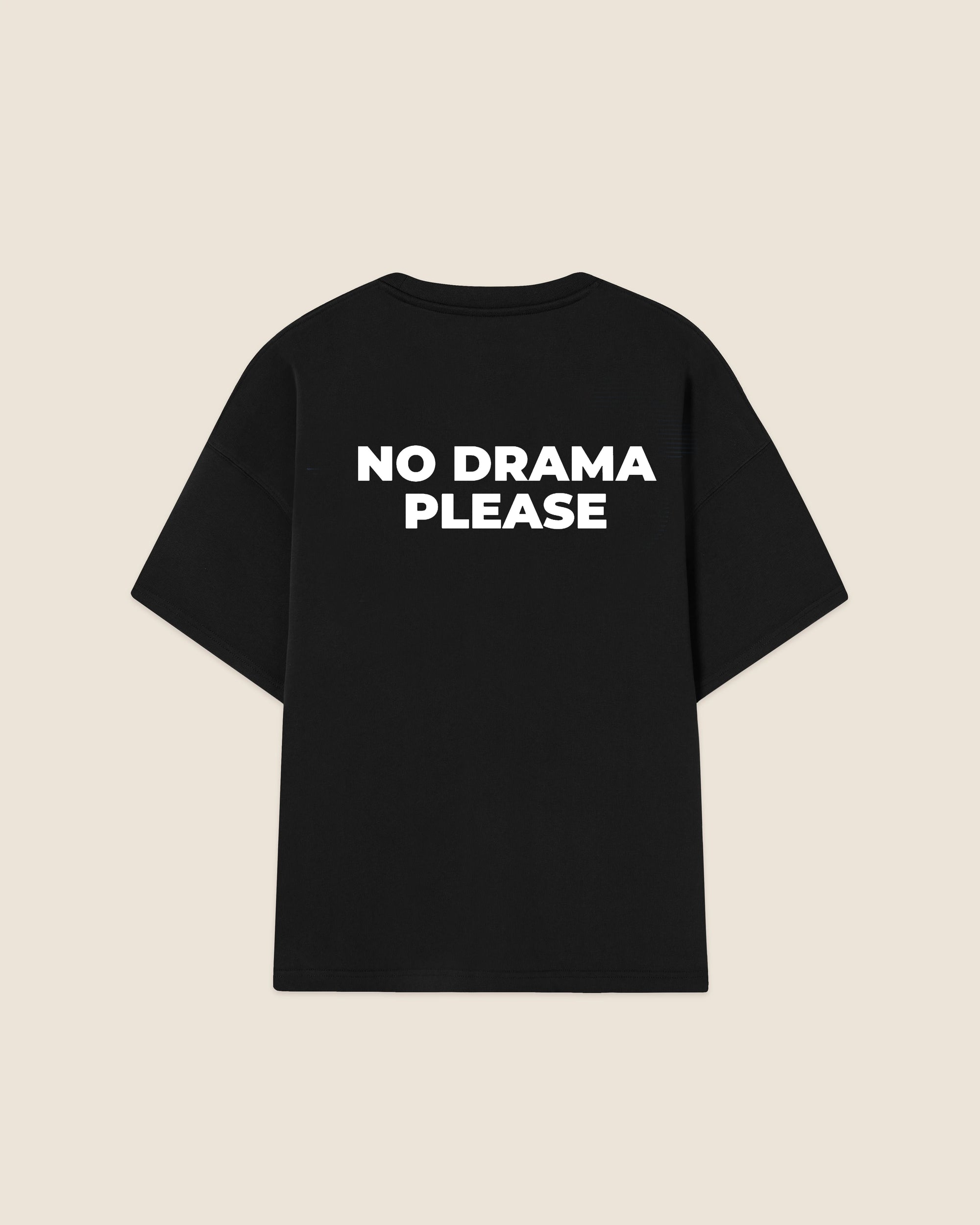 Hypebeast T-shirt black no drama please