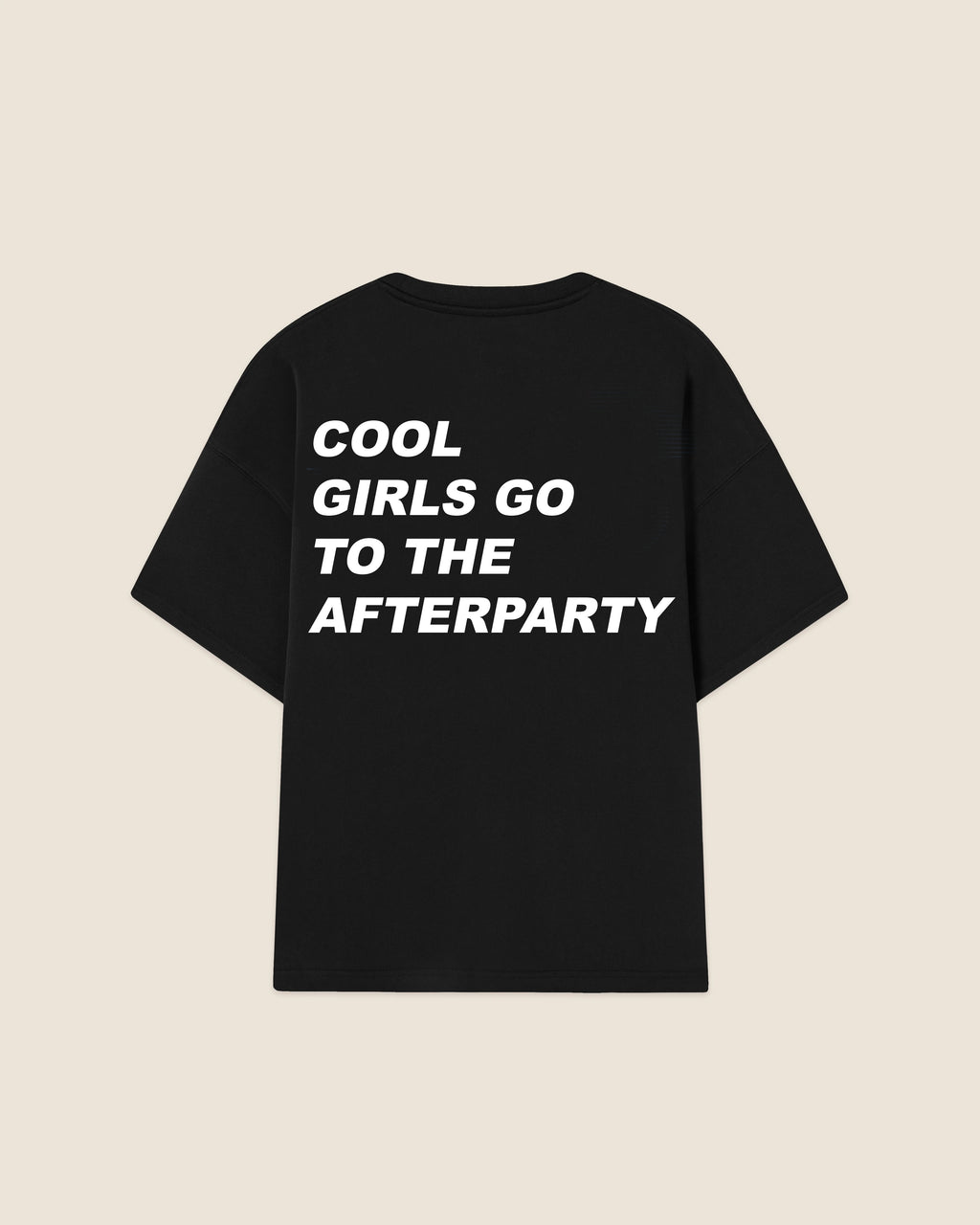 Hypebeast T-shirt black cool girls go to the afterparty