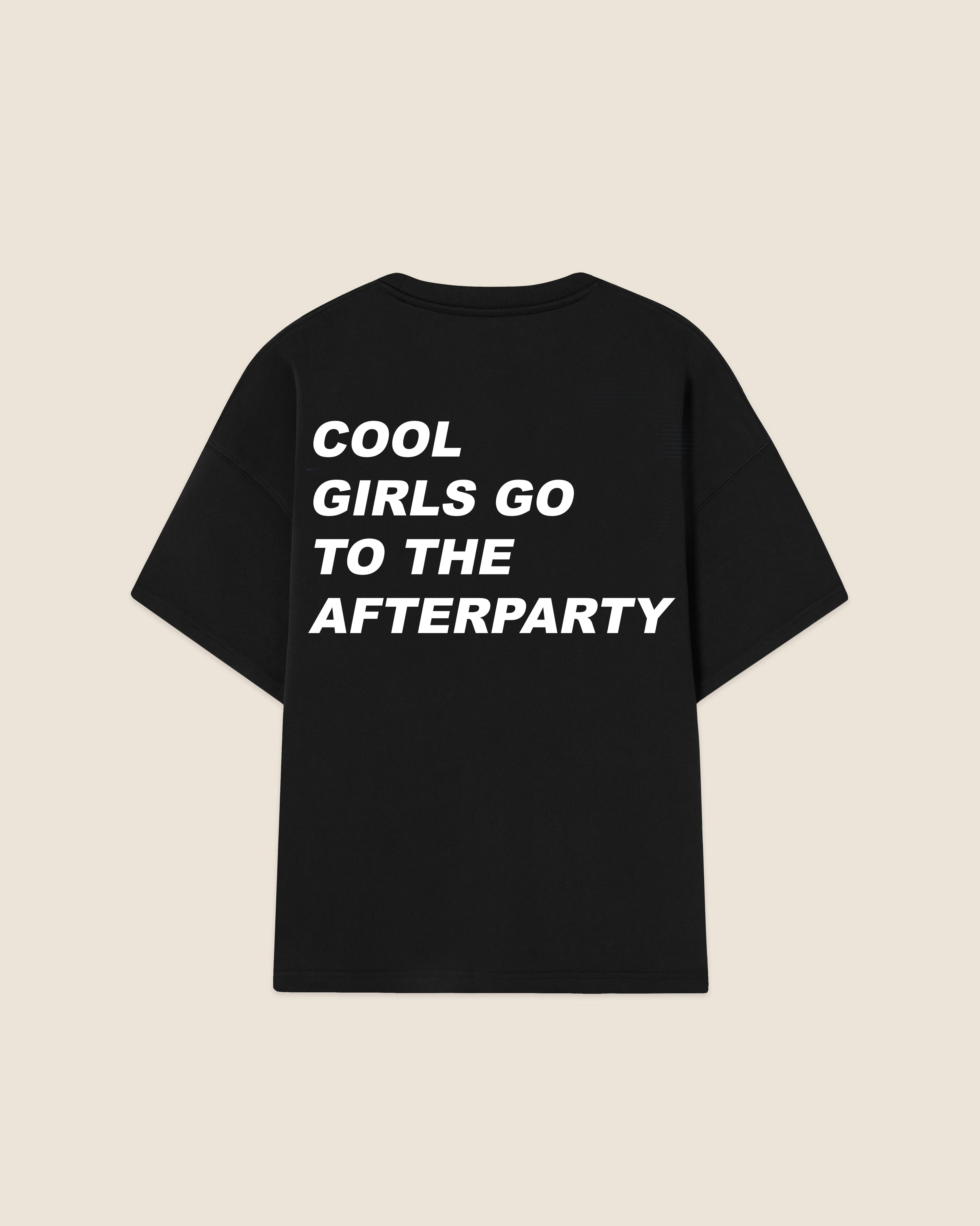 Hypebeast T-shirt black cool girls go to the afterparty