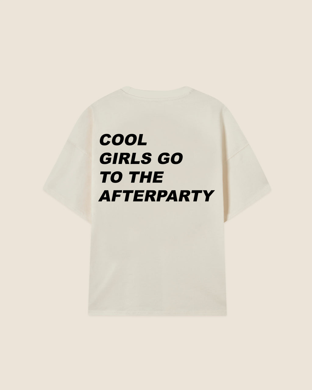 Hypebeast T-shirt white cool girls go to the afterparty