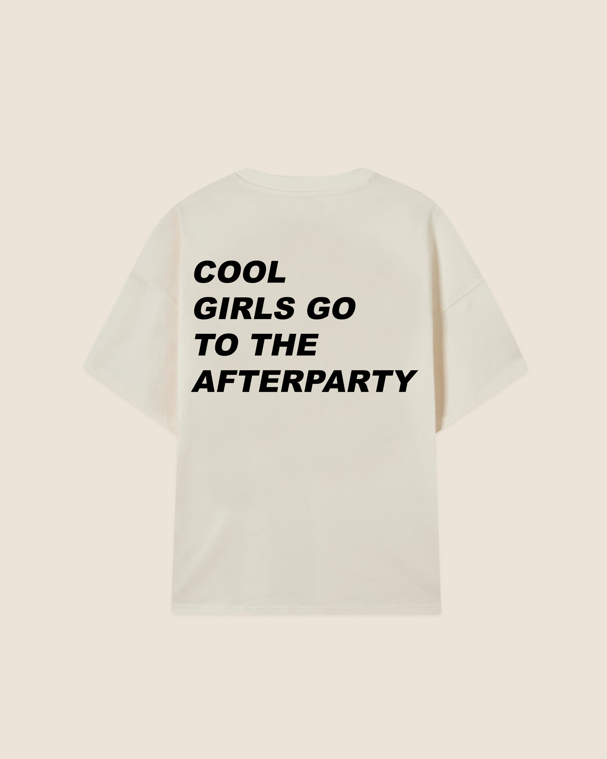 Hypebeast T-shirt white cool girls go to the afterparty