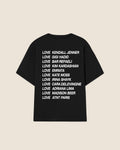 Hypebeast T-shirt black love Kendall