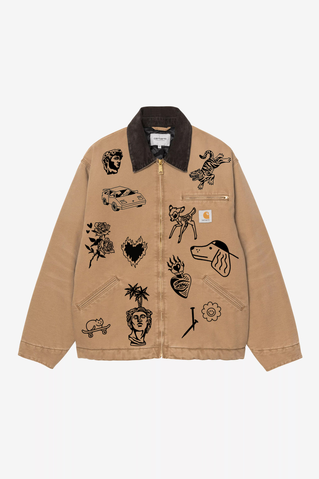 CARHARTT Detroit Jacket (Winter) COSTUMIZZATA Print Gang