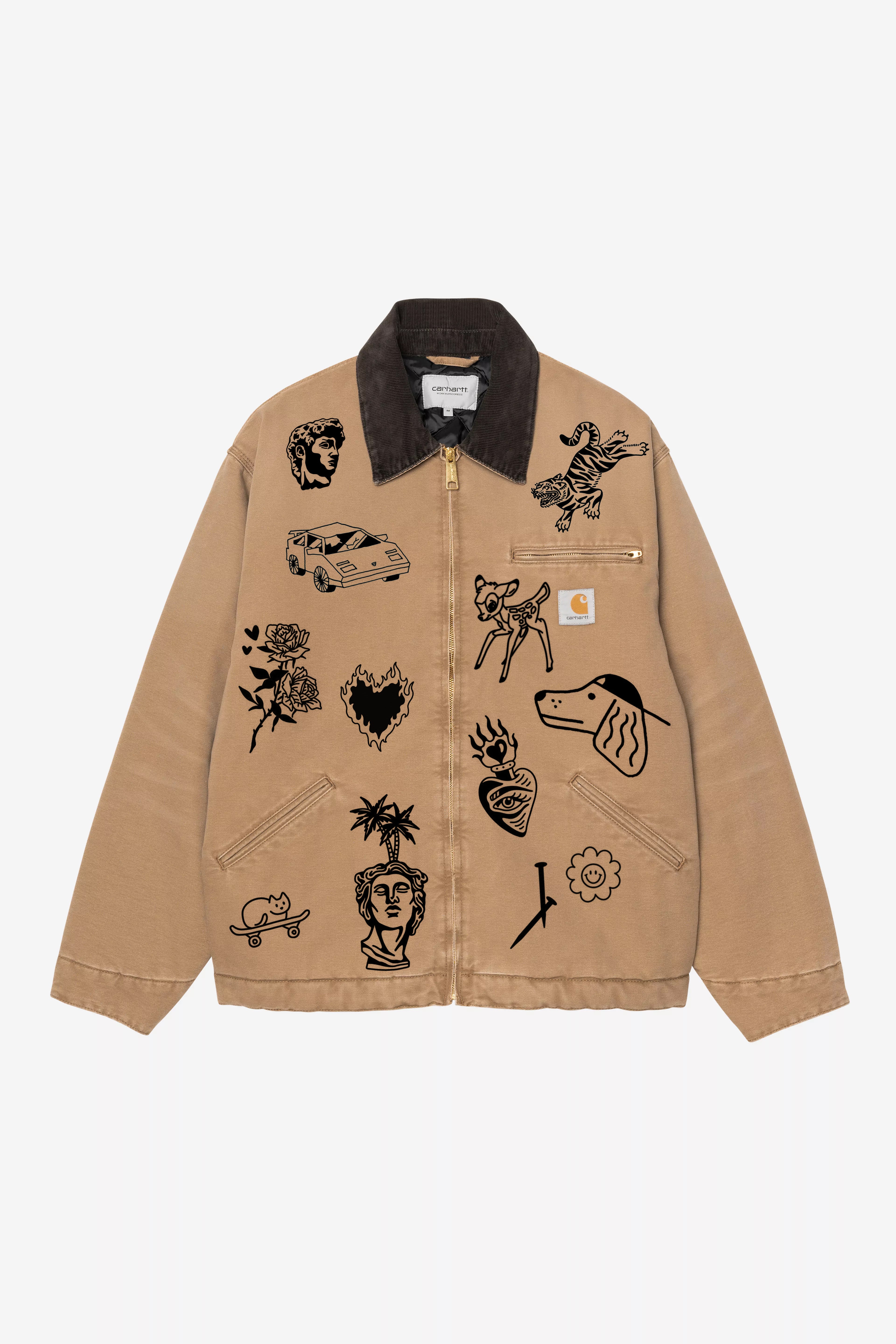CARHARTT Detroit Jacket (Winter) COSTUMIZZATA Print Gang