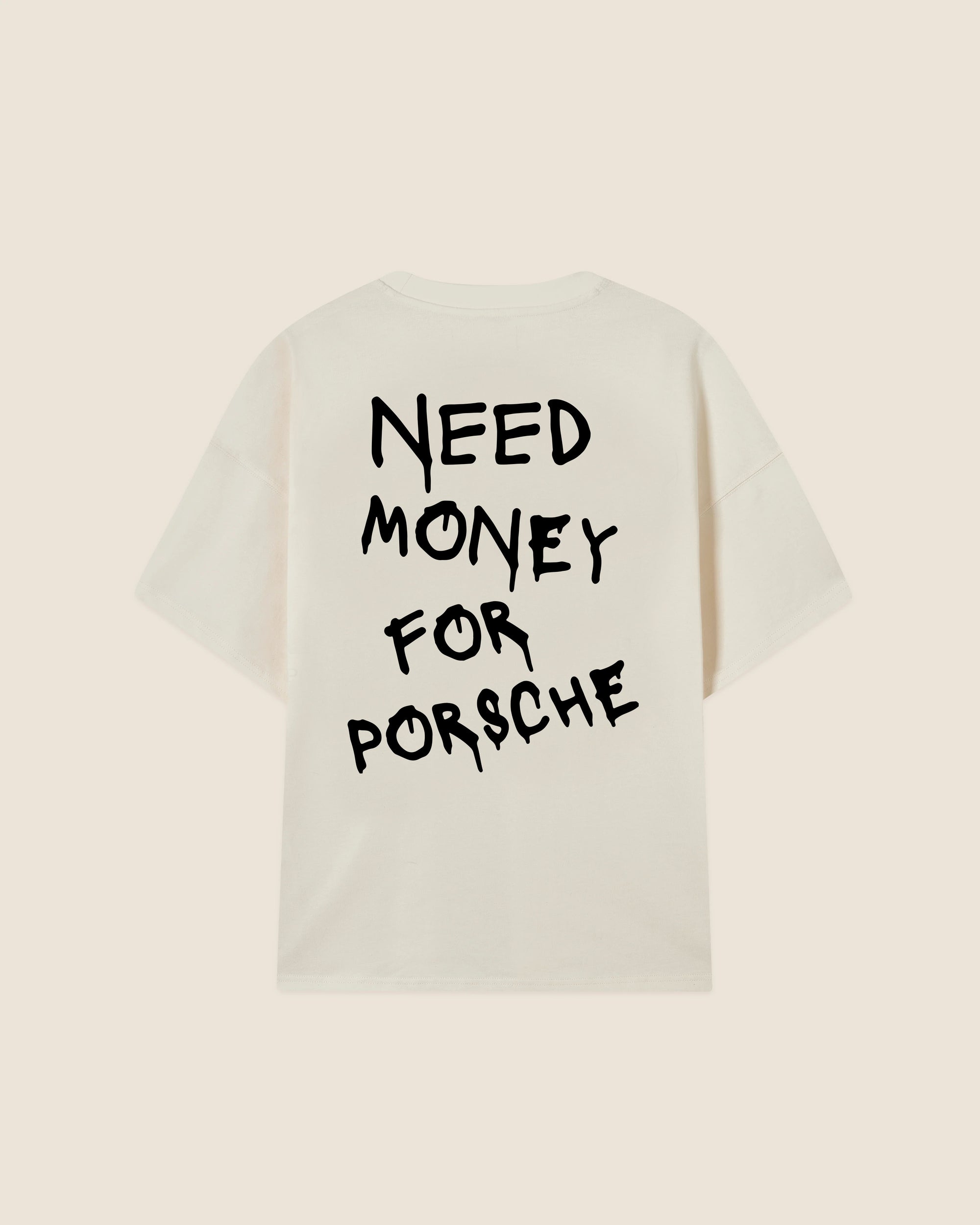 Hypebeast T-shirt white need money for Porsche