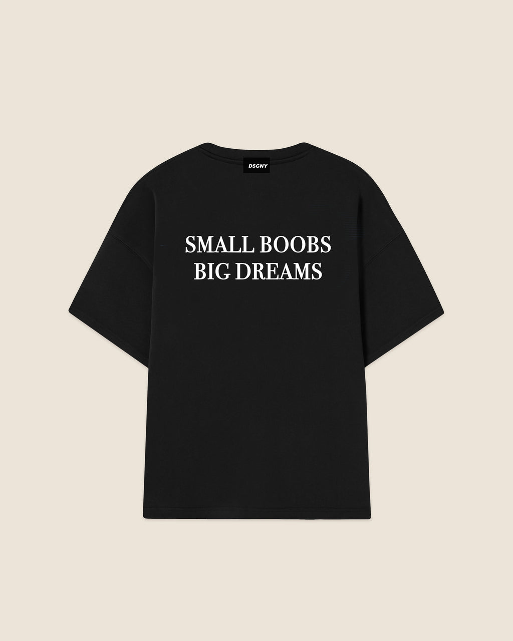 Hypebeast T-shirt black small boobs big dreams