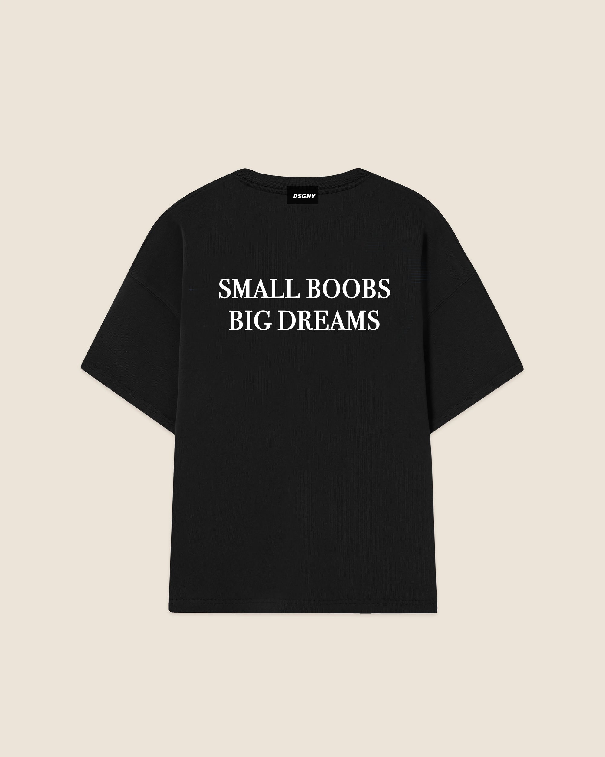 Hypebeast T-shirt black small boobs big dreams