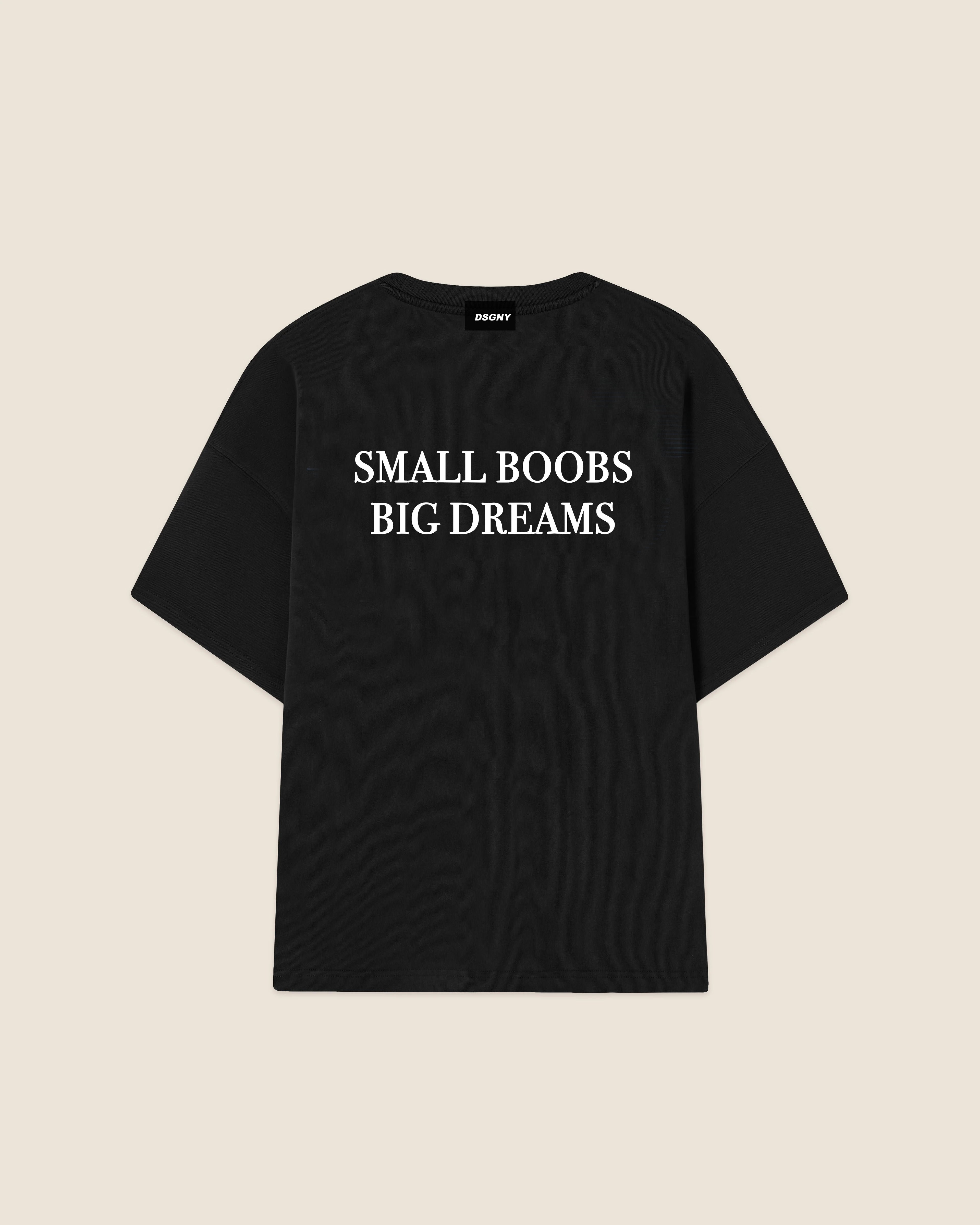 Hypebeast T-shirt black small boobs big dreams