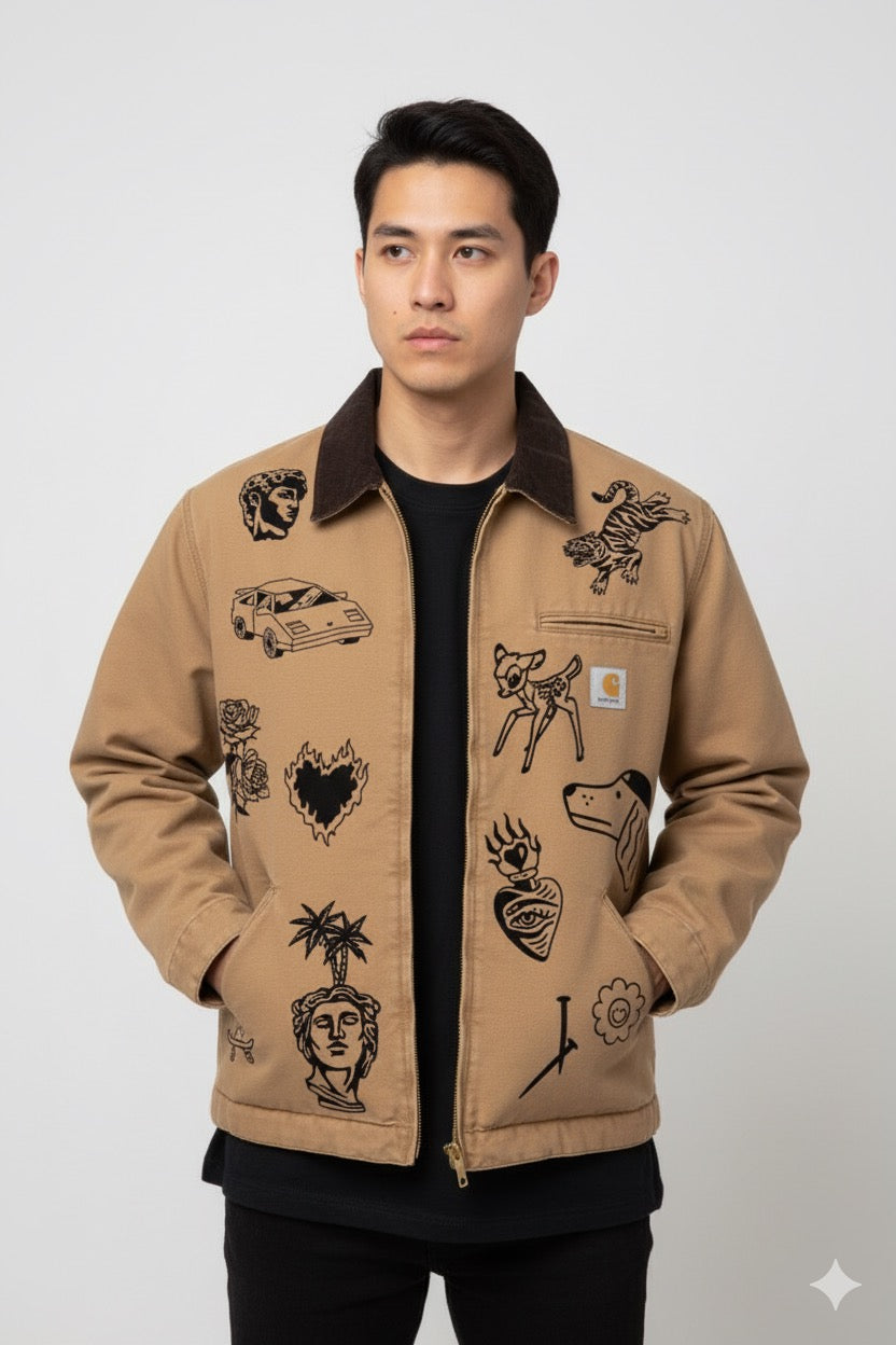 CARHARTT Detroit Jacket (Winter) COSTUMIZZATA Print Gang
