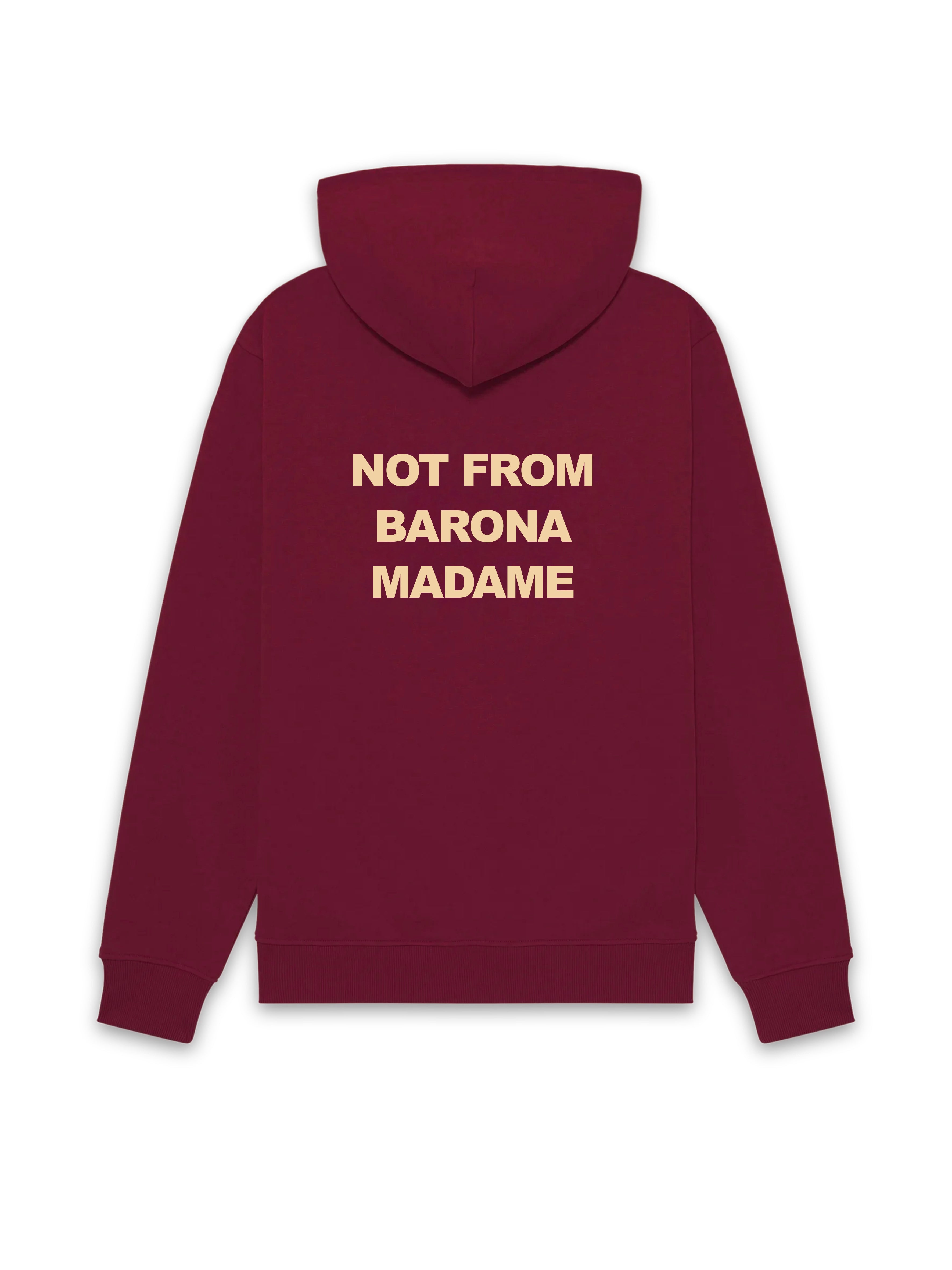 PRINTGANG HOODIE NOT FROM BARONA